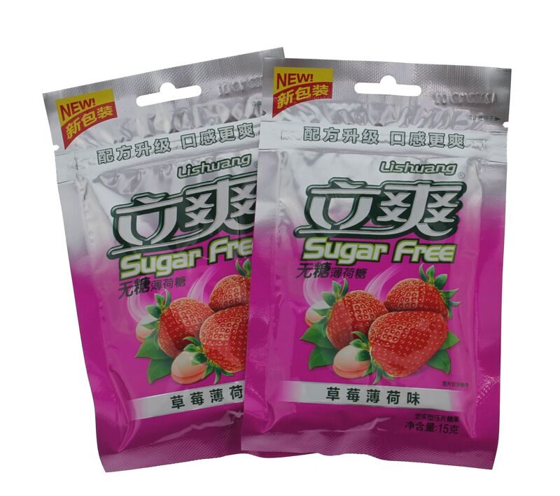 Конфеты Sugar Free клубника-мята 15 гр.